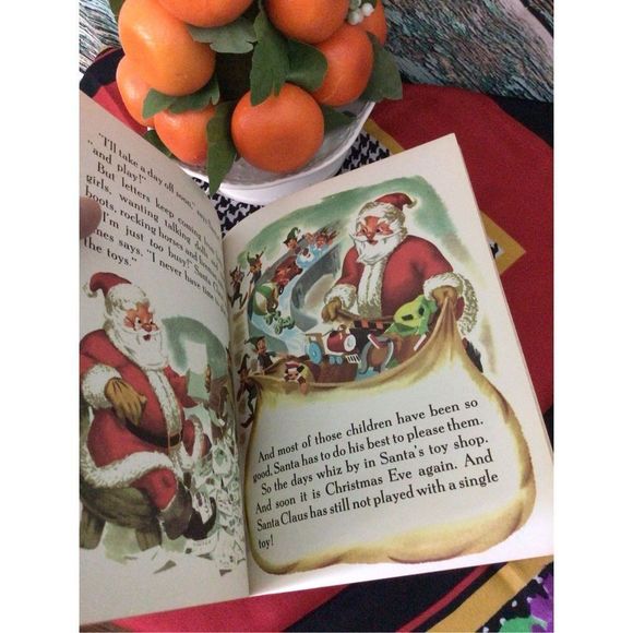1950 Walt Disney’s “Santa’s Toyshop” Hardback Children’s Book A Little Golden Bo - Picture 7 of 10